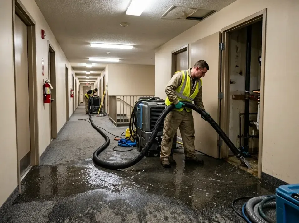 multi-unit-apartment-hallway-f-005 — frequently asked questions, Emergency Burst Pipe Water Extraction & Removal in Kirtland…